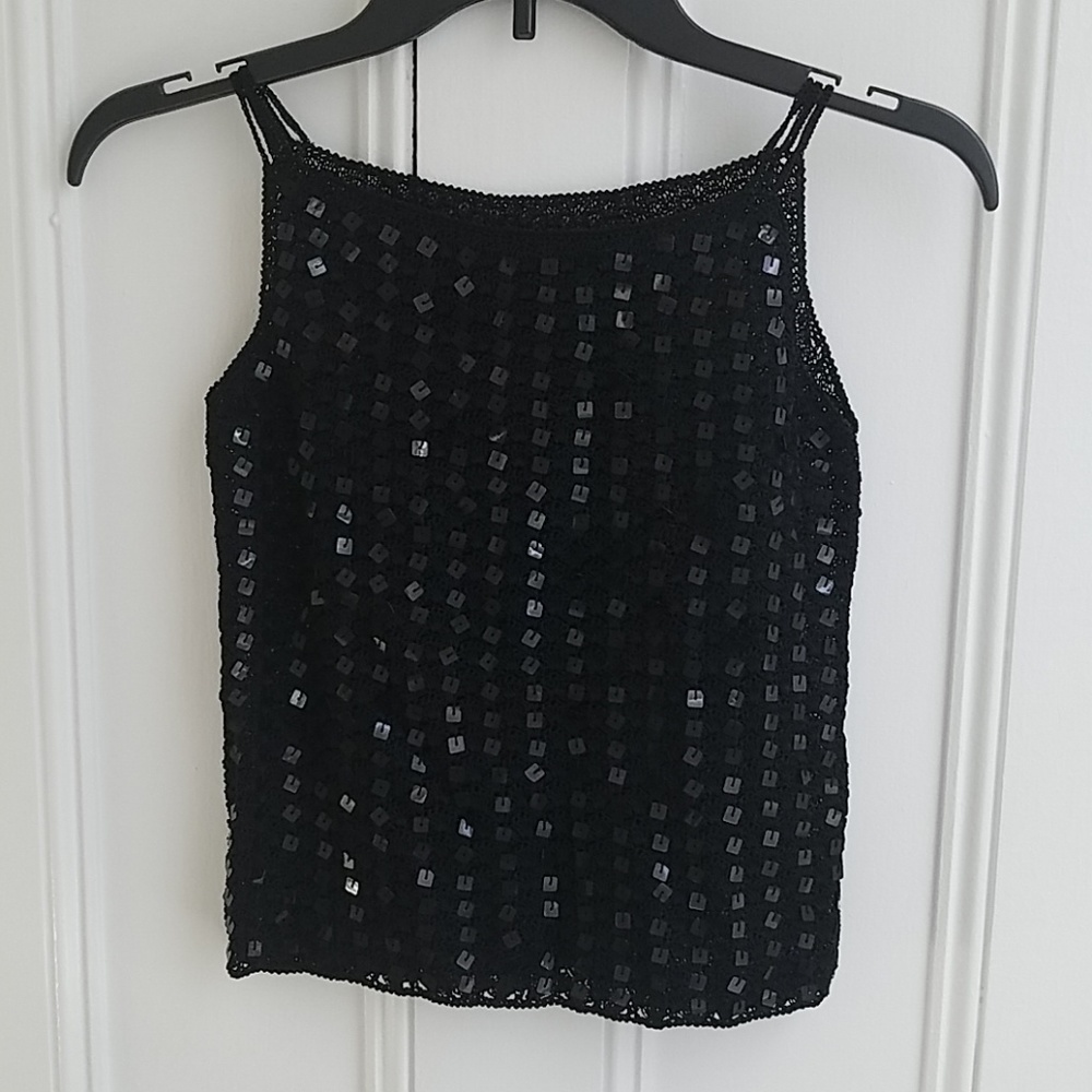 Crop top hand made beaded front